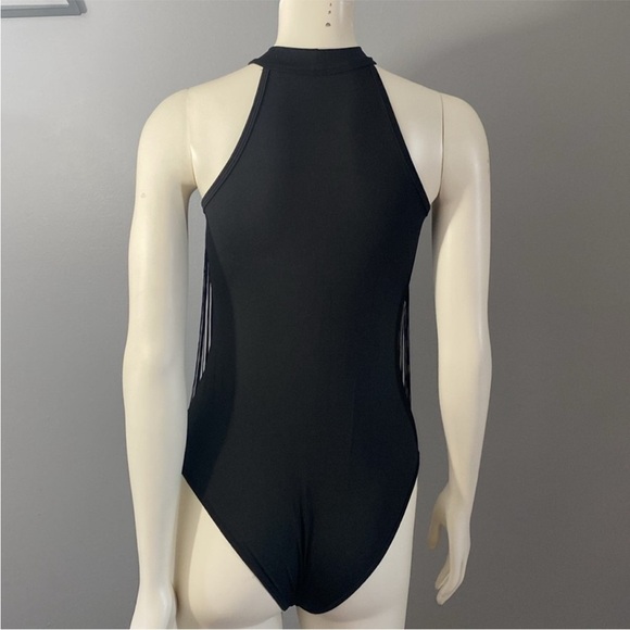 Women’s fringe top sleeveless bodysuit size medium  - Picture 2 of 9